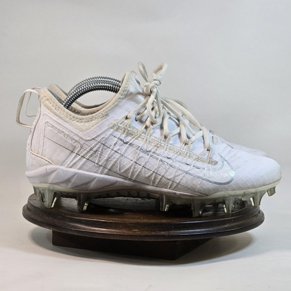 Nike Alpha Huarache 8 Elite Shoes Mens Size 7.5 White Lacrosse Cleats CJ0265-106 - Picture 1 of 10